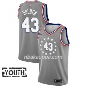 Philadelphia 76ers Jonah Bolden 43 2018-19 Nike City Edition Harmaa Pelipaidat Swingman - Lasten